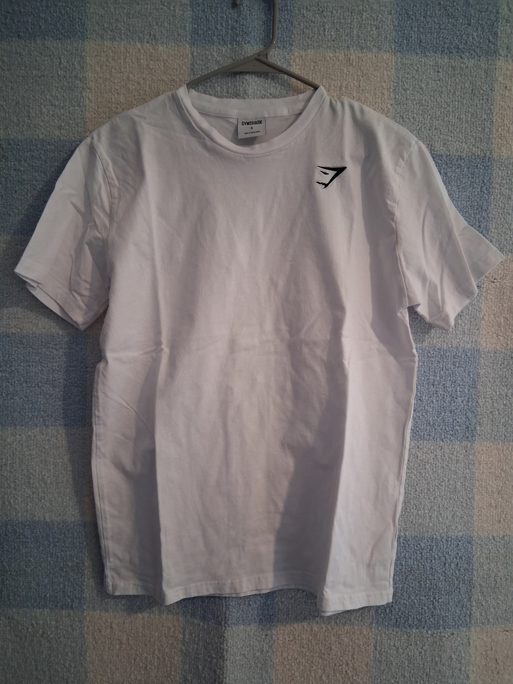 Gymshark Men's White Logo Crew Neck T-Shirt
